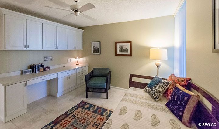 Guest Room in Residence 214 at The Concordia West, Luxury Waterfront Condos in Palm Beach, Florida 33480