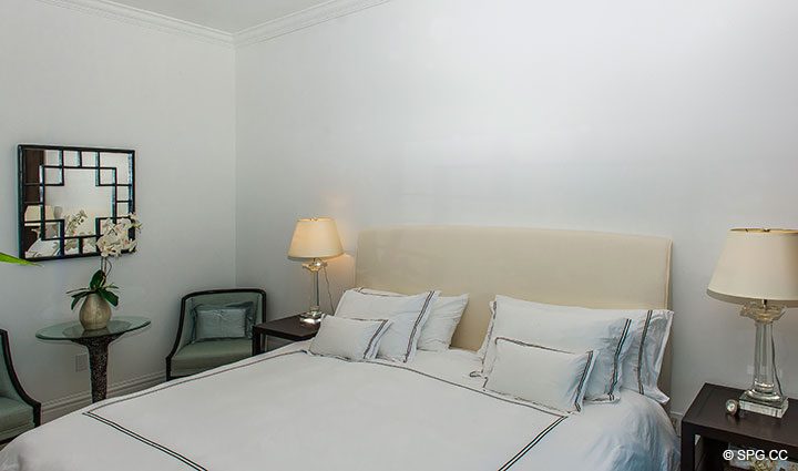 Dormitorio principal interior Residence 902 En Renta en One Bal Harbour, Oceanfront Luxury Condos en Bal Harbour, Miami, Florida 33154.
