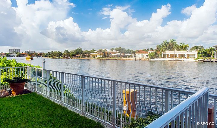 Beautiful Intracoastal Views from Residence 105 at La Cascade, Luxury Waterfront Condominiums in Fort Lauderdale, Florida 33304.