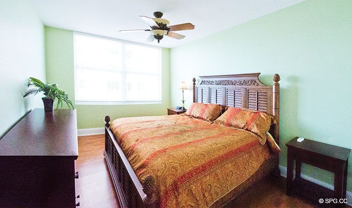 Second Bedroom at Luxury Oceanfront Residence 6B, Tower I, The Palms Condo, 2100 North Ocean Boulevard, Fort Lauderdale Beach, Florida 33305, Luxury Seaside Condos