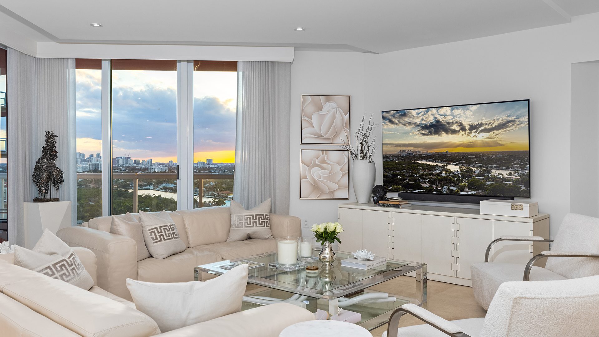 Second Bedroom at Luxury Oceanfront Residence 21E, Tower II, The Palms Condominium, 2110 North Ocean Boulevard, Fort Lauderdale Beach, Florida 33305, Luxury Seaside Condos