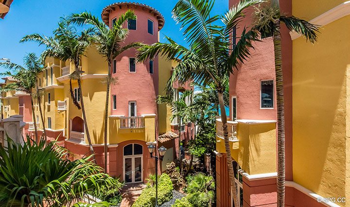 The magnificent 4 Story Oceanfront Villa 5 at The Palms, Luxury Oceanfront Condominiums Fort Lauderdale, Florida 33305