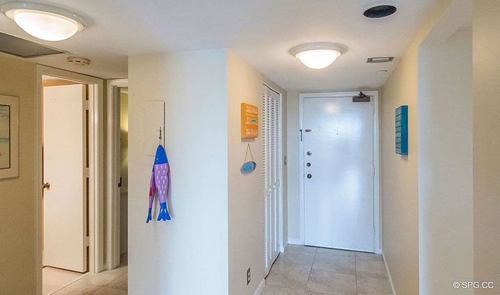 Entrance into Residence 214 at The Concordia West, Luxury Waterfront Condos in Palm Beach, Florida 33480