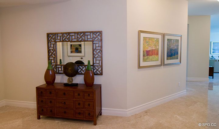 Beautiful Decor Throughout Residence 304 at Bellaria, Luxury Oceanfront Condominiums in Palm Beach, Florida 33480.