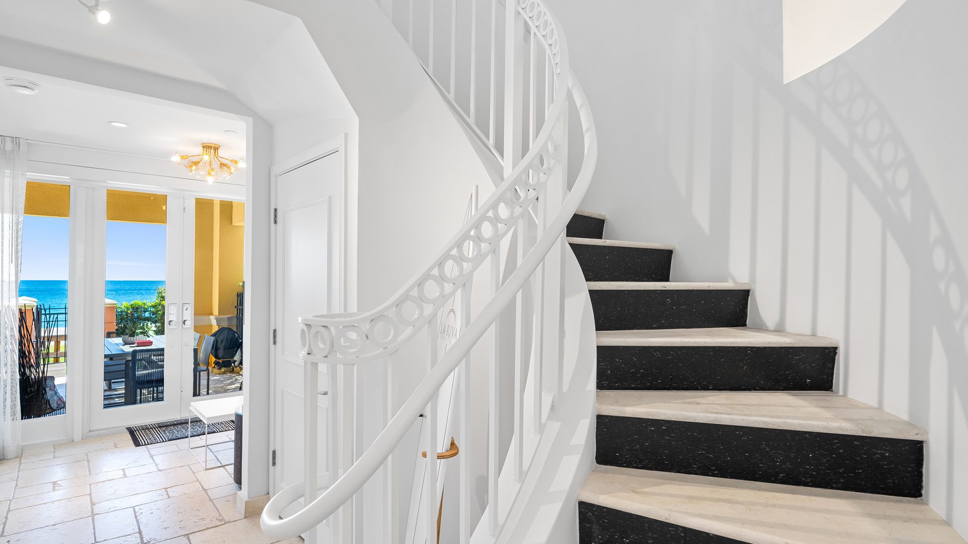 Luxury Oceanfront Villa IV at The Palms The Palms Condominiums Stairs 1