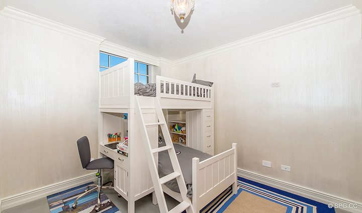 Guest Bedroom inside Residence 1106 at Acqualina, Luxury Oceanfront Condominiums in Sunny Isles Beach, Florida 33160