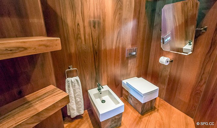 Master Water Closet in Residence 3806 at Portofino Tower, Luxury Waterfront Condominiums in Miami Beach, Florida 33139