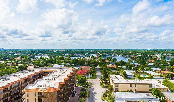 Master Bed Terrace Views from Residence 12A/D, Tower I at The Palms, Luxury Oceanfront Condominiums Fort Lauderdale, Florida 33305