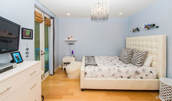 Guest Bedroom inside Oceanfront Villa 1 at The Palms, Luxury Oceanfront Condominiums Fort Lauderdale, Florida 33305