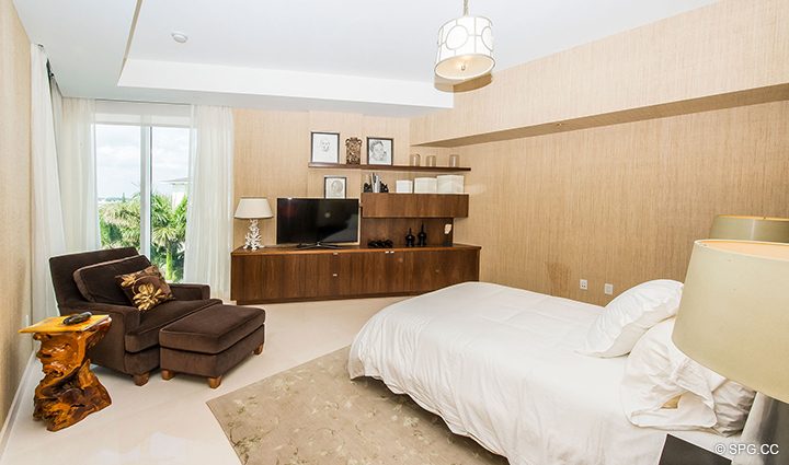 Guest Bedroom in Residence 501 For Sale at 1000 Ocean, Luxury Oceanfront Condos in Boca Raton, Florida 33432.