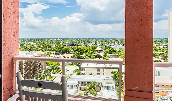 Terrace for Residence 10B, Tower I at The Palms, Luxury Oceanfront Condominiums Fort Lauderdale, Florida 33305