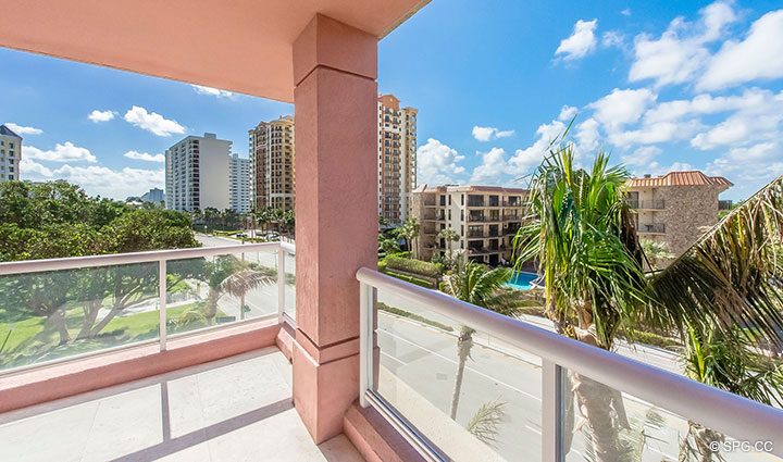 Private Terrace for Residence 5E, Tower I at The Palms, Luxury Oceanfront Condominiums Fort Lauderdale, Florida 33305