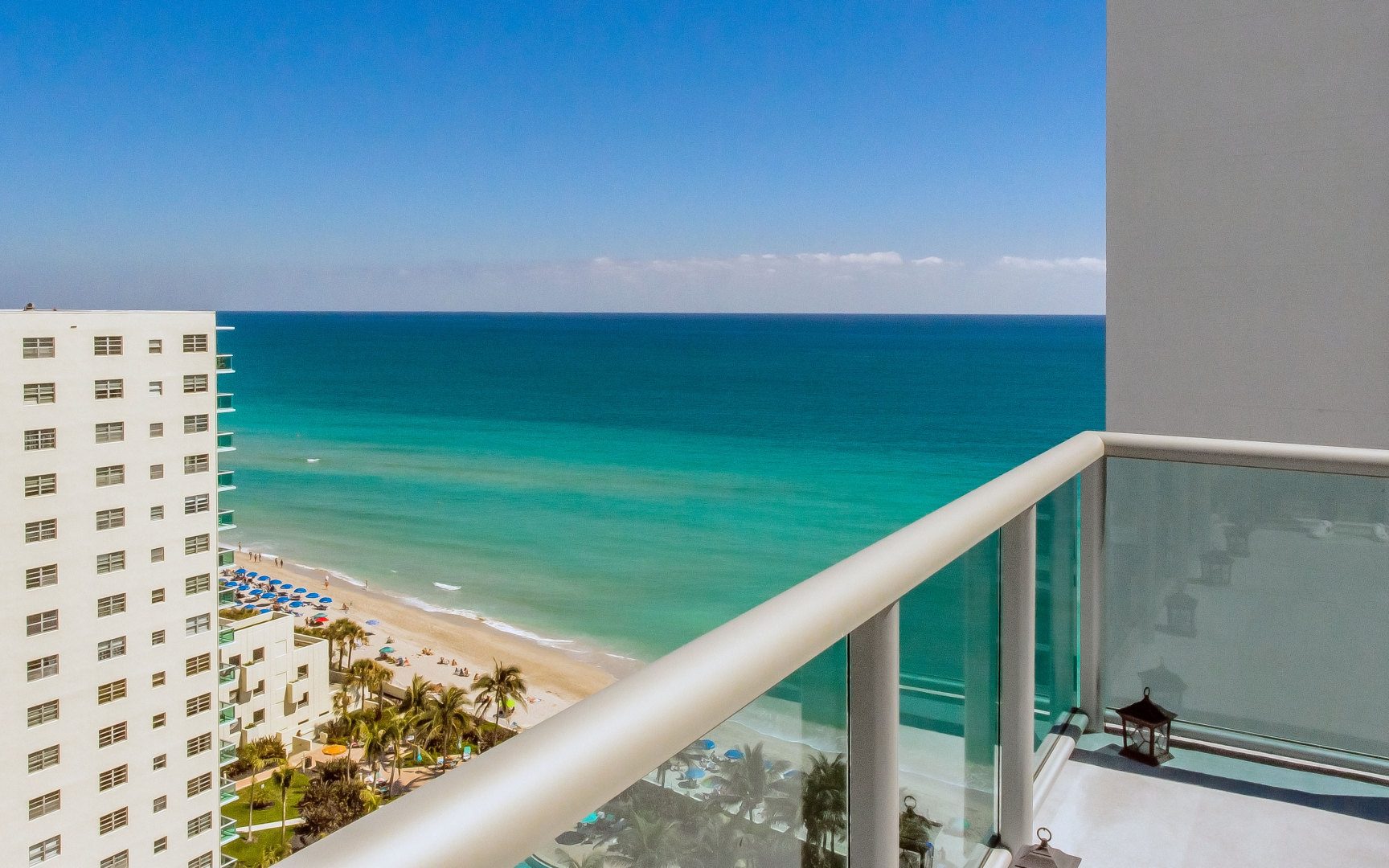 View from Penthouse 10 at Sian Ocean Residences, Luxury Oceanfront Condominiums Hollywood Beach, Florida 33019