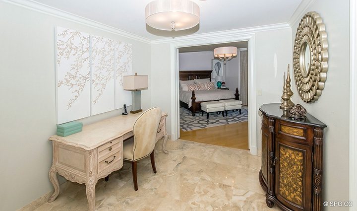 Master Suite Foyer inside Residence 12B, Tower I at The Palms, Luxury Oceanfront Condominiums Fort Lauderdale, Florida 33305