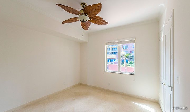 Guest Bedroom in Oceanfront Villa 7 at The Palms, Luxury Oceanfront Condominiums Fort Lauderdale, Florida 33305