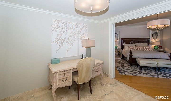 Foyer Leading into Master Suite in Residence 12B, Tower I at The Palms, Luxury Oceanfront Condominiums Fort Lauderdale, Florida 33305