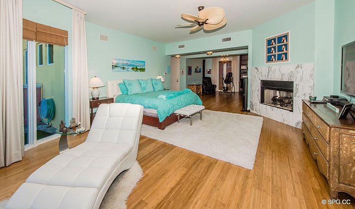 4th Floor Master Suite in Oceanfront Villa 1 at The Palms, Luxury Oceanfront Condominiums Fort Lauderdale, Florida 33305