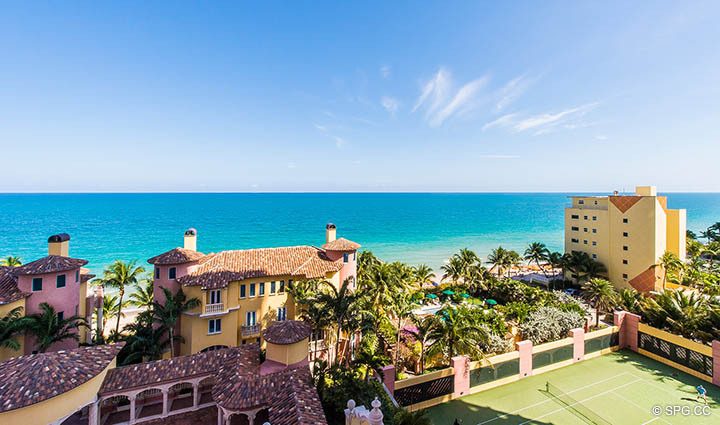 Superb Ocean Views from Residence 9B, Tower I at The Palms, Luxury Oceanfront Condos in Fort Lauderdale, Florida 33305.