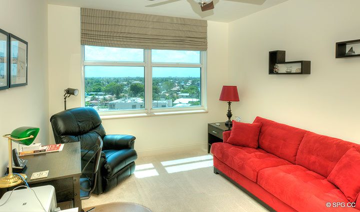 Guest Bedroom at Luxury Oceanfront Residence 8F, Tower II, The Palms Condominiums, 2110 North Ocean Boulevard, Fort Lauderdale Beach, Florida 33305, Luxury Seaside Condos