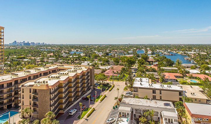 View of City and Intracoastal from Residence 12B, Tower I at The Palms, Luxury Oceanfront Condominiums Fort Lauderdale, Florida 33305