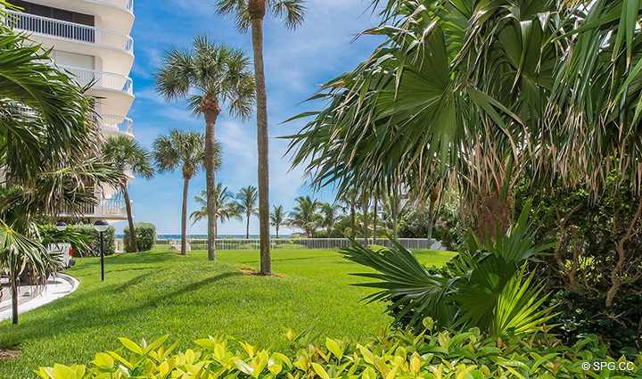 Вид на океан из Residence R1C1 в Стратфорд, люкс с видом на океан кондоминиумов в Палм-Бич, штат Флорида 33480.