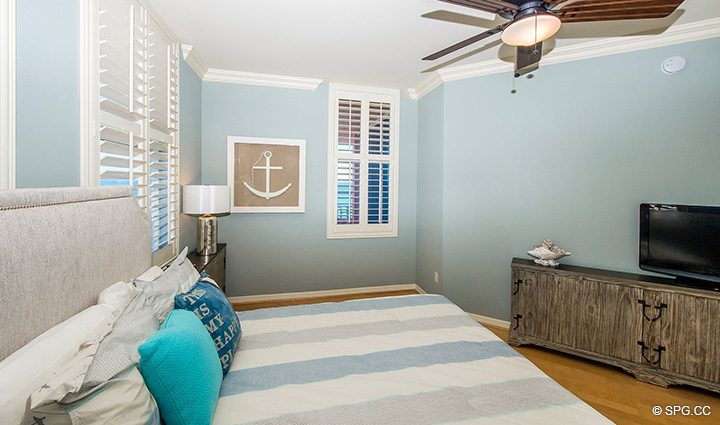 Guest Room in Residence 12B, Tower I at The Palms, Luxury Oceanfront Condominiums Fort Lauderdale, Florida 33305