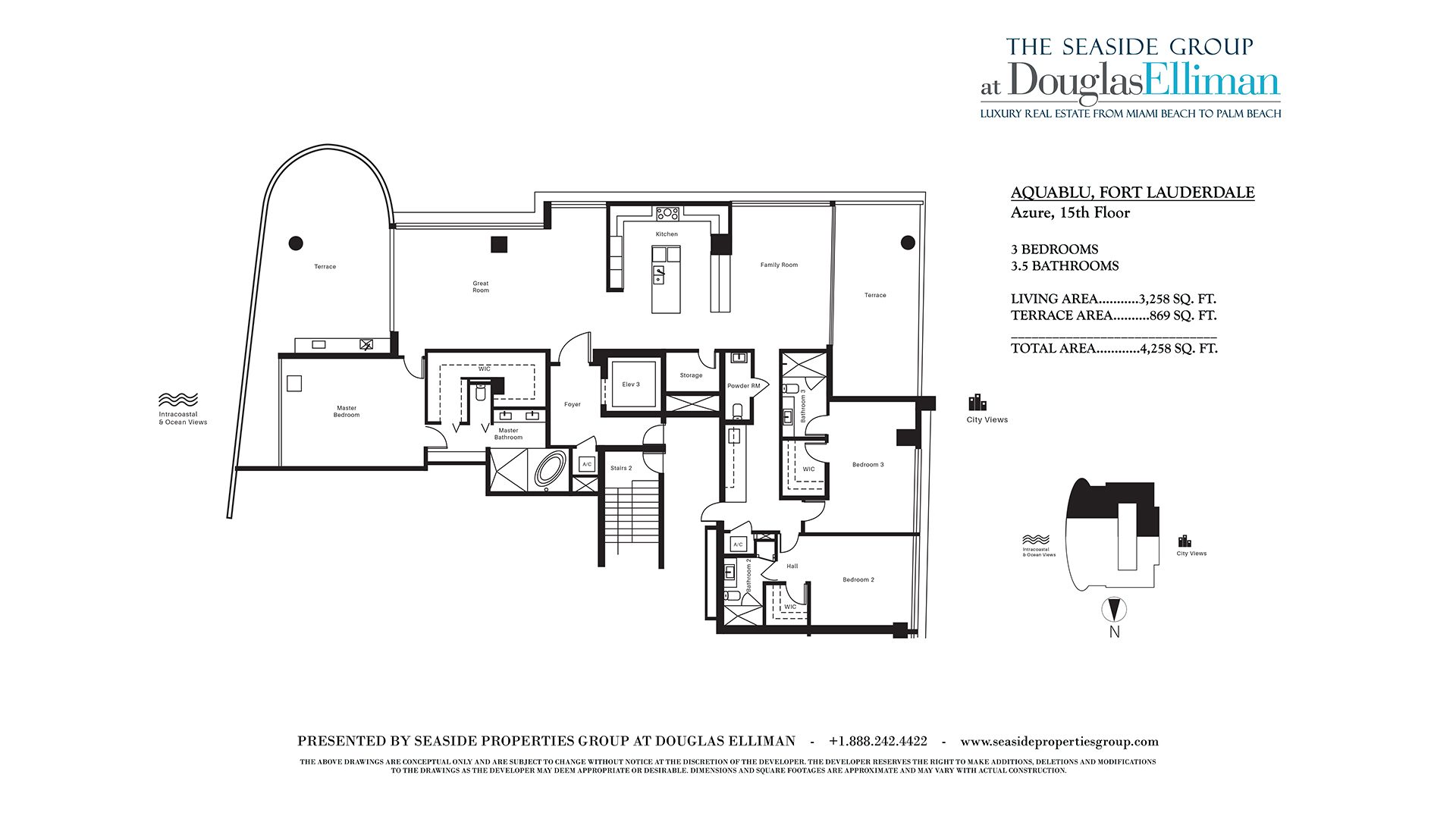 Floorplan for Aquablu 1503