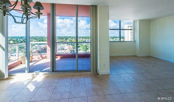 Terrace Access from Residence 10E, Tower I at The Palms, Luxury Oceanfront Condominiums Fort Lauderdale, Florida 33305