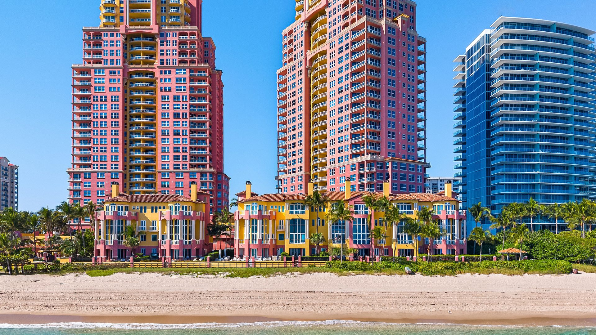 Luxury Oceanfront Villa IV at The Palms The Palms Condominiums Aerial 4