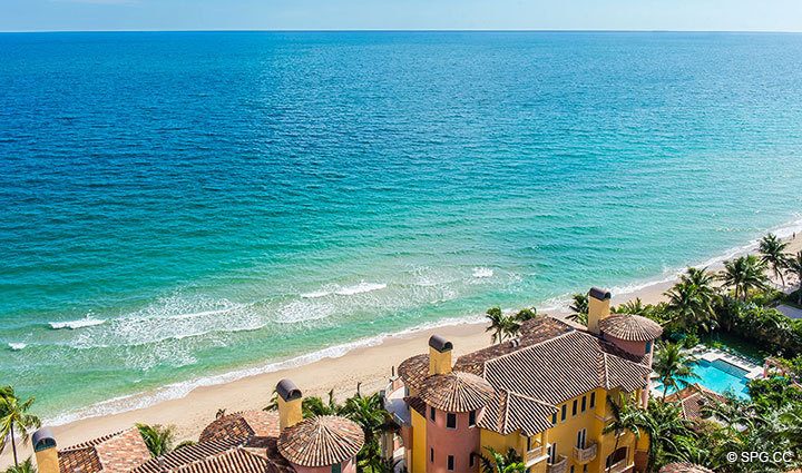 Direct Ocean Views from Residence 17D, Tower II at The Palms, Luxury Oceanfront Condominiums Fort Lauderdale, Florida 33305