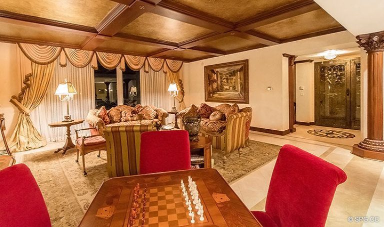 Majestic Great Room for Grand Penthouse 30A, Tower II at The Palms, Luxury Oceanfront Condos in Fort Lauderdale, South Florida 33305