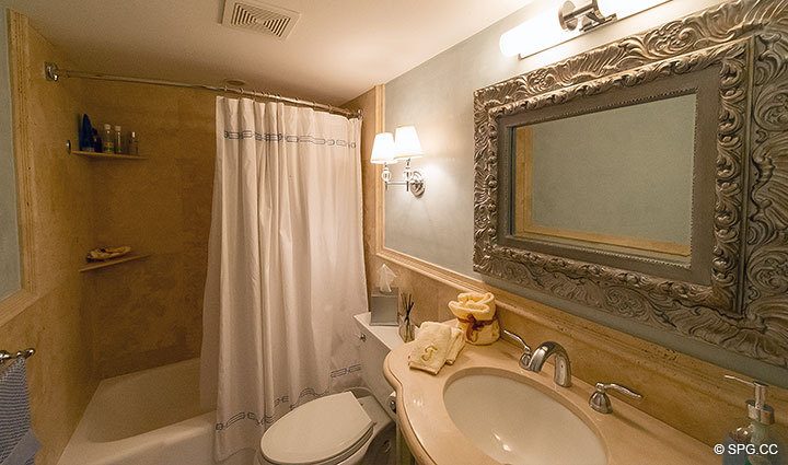 Bathroom at Luxury Oceanfront Residence 248, The Oceanage Condominiums, 1650 South Ocean Lane, Fort Lauderdale, Florida 33316