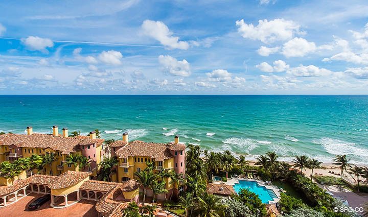 Superb Ocean Views from Residence 12A/D, Tower I at The Palms, Luxury Oceanfront Condominiums Fort Lauderdale, Florida 33305