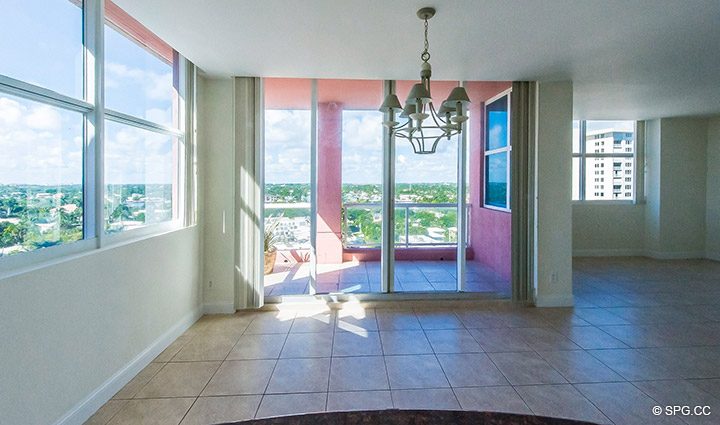 View from Kitchen Window in Residence 10E, Tower I at The Palms, Luxury Oceanfront Condominiums Fort Lauderdale, Florida 33305