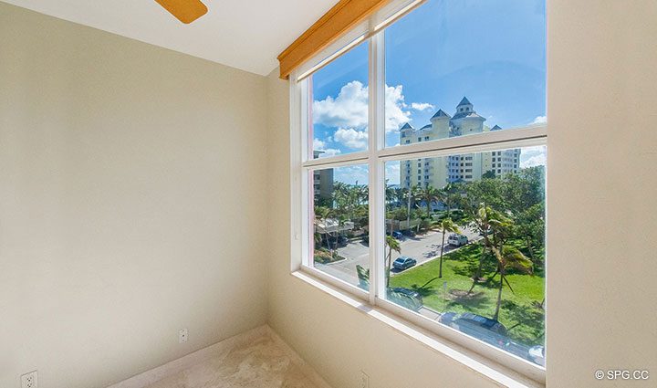 Partial Ocean View from Residence 5E, Tower I at The Palms, Luxury Oceanfront Condominiums Fort Lauderdale, Florida 33305