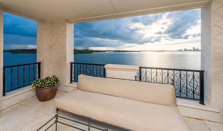 Expansive Bayside Terrace for Luxury Oceanfront Condo Residence 5152 Fisher Island Drive, Miami Beach, FL 33109