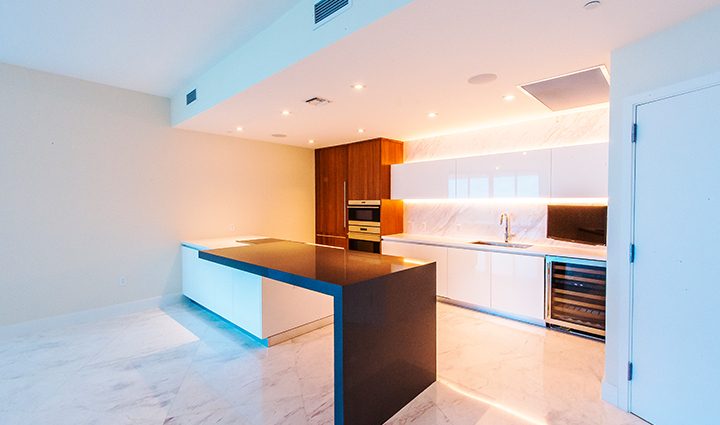 Kitchen Residence 604 For Sale at Paramount, Luxury Oceanfront Condominiums Fort Lauderdale, Florida 33304