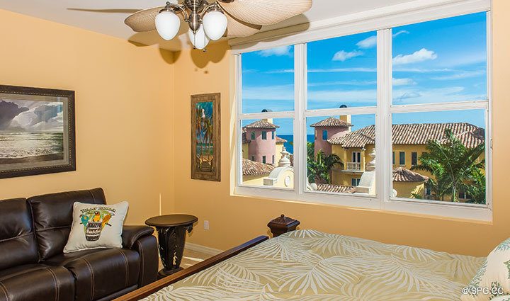 Master Bedroom View Inside Residence 6C, Tower I at The Palms, Luxury Oceanfront Condominiums Fort Lauderdale, Florida 33305