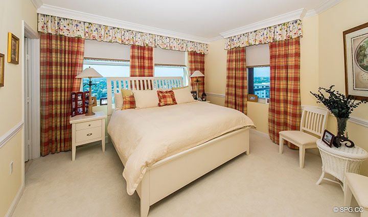 Guest Bedroom in Residence 20E, Tower 2 at The Palms, Luxury Oceanfront Condominiums Fort Lauderdale, Florida 33305