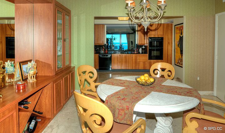 Den at Luxury Oceanfront Residence 18D, Tower II, The Palms Condominiums, 2110 North Ocean Boulevard, Fort Lauderdale Beach, Florida 33305, Luxury Seaside Condos