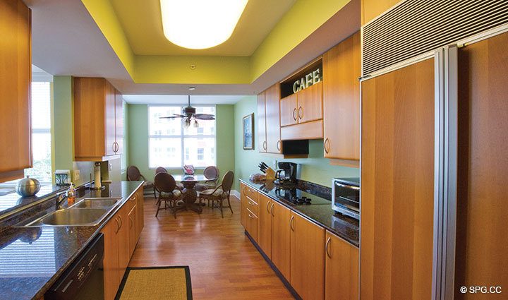 Expanded Kitchen View at Luxury Oceanfront Residence 6B, Tower I, The Palms Condo, 2100 North Ocean Boulevard, Fort Lauderdale Beach, Florida 33305, Luxury Seaside Condos