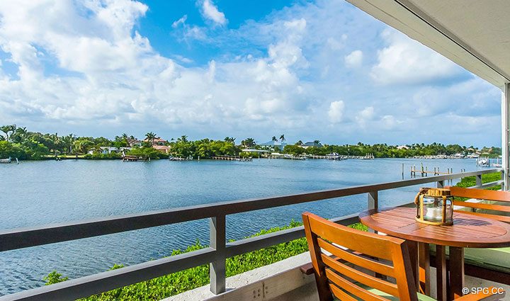 Beautiful Terrace Views from Residence 214 at The Concordia West, Luxury Waterfront Condos in Palm Beach, Florida 33480