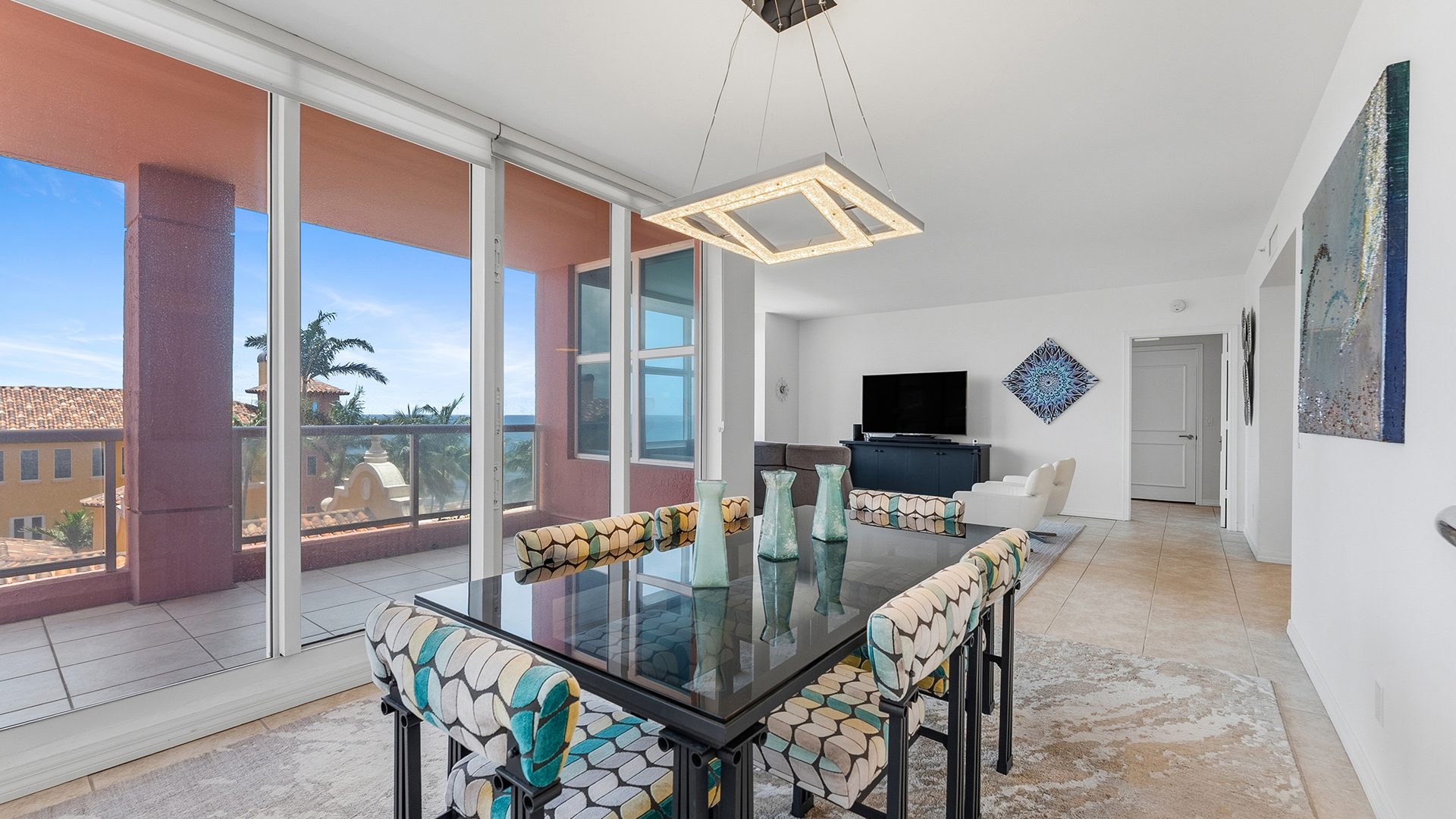 Master Bedroom View Inside Residence 6C, Tower I at The Palms, Luxury Oceanfront Condominiums Fort Lauderdale, Florida 33305