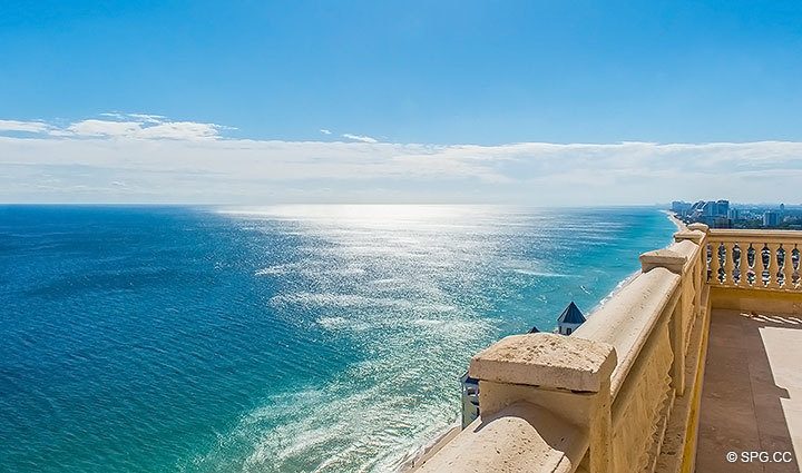 Forever Ocean Views from Grand Penthouse 28A, Tower I at The Palms, Luxury Oceanfront Condominiums in Fort Lauderdale, Florida 33305.