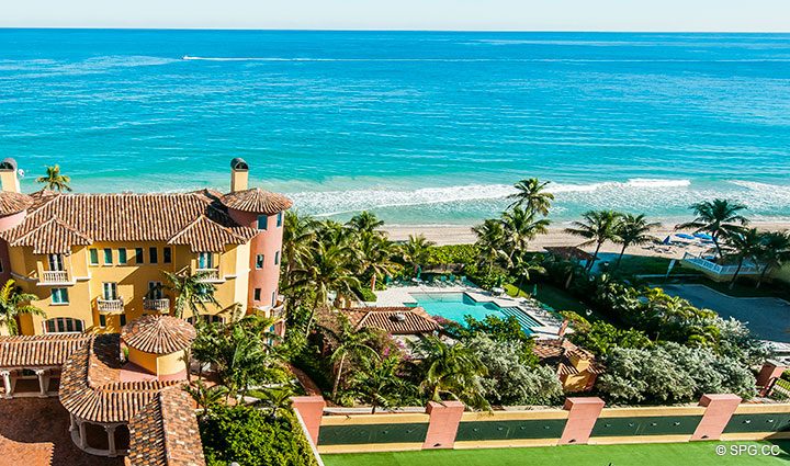 Beachfront Views from Residence 11B, Tower I at The Palms, Luxury Oceanfront Condominiums Fort Lauderdale, Florida 33305