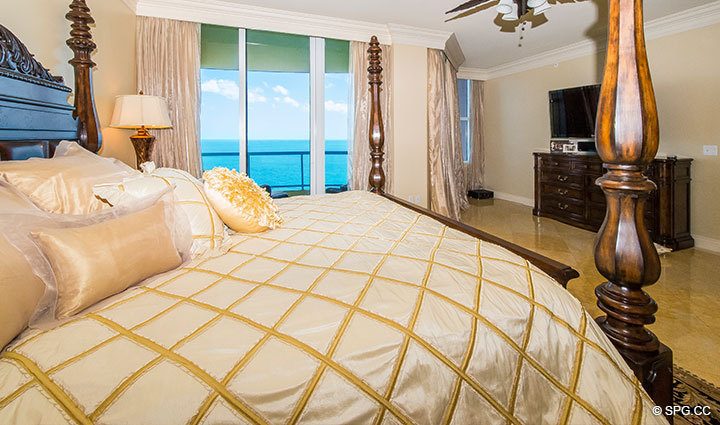 Master Suite inside Penthouse Residence 27D, Tower II at The Palms, Luxury Oceanfront Condos in Fort Lauderdale, Florida, 33305