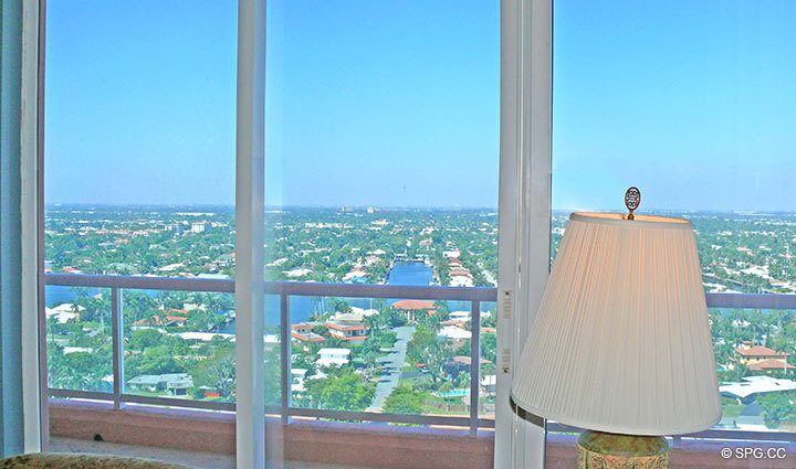 View from Master Bedroom at Luxury Oceanfront Residence 20B, Tower I, The Palms Condominiums, 2100 North Ocean Boulevard, Fort Lauderdale Beach, Florida 33305, Luxury Seaside Condos