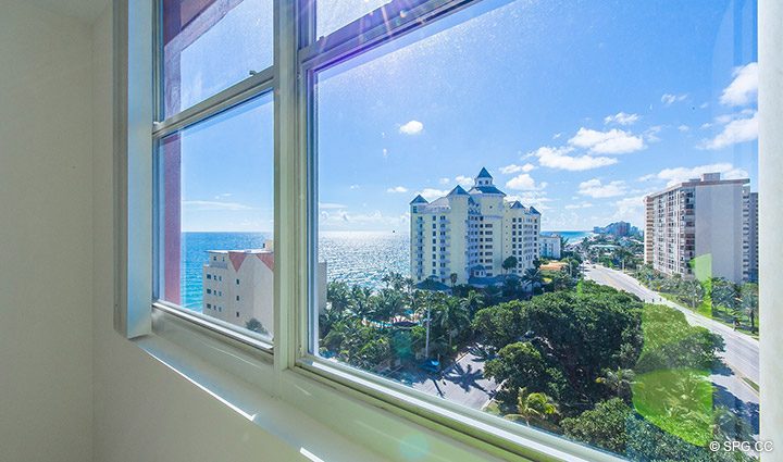 Bedroom View from Residence 10E, Tower I at The Palms, Luxury Oceanfront Condominiums Fort Lauderdale, Florida 33305