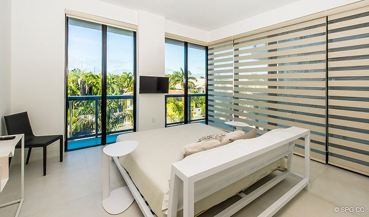 Guest Bedroom inside Residence 301 at AquaVita Las Olas, Luxury Waterfront Condos Fort Lauderdale, Florida 33301
