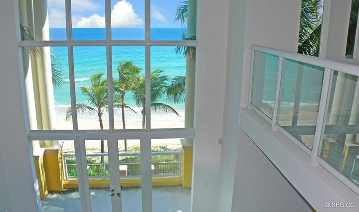 View from Below at Luxury Oceanfront Residence II, The Palms Condominium located in Fort Lauderdale 33305, Luxury Seaside Condos